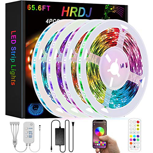 Govee Ultra-Long Color Changing Light Strip with Remote Details about   65.6ft LED Strip Lights